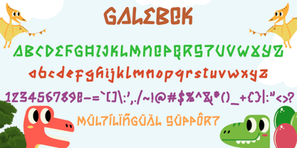 Galebok Font Poster 5