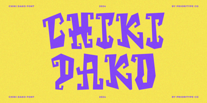 Chiki Dako Font Poster 1