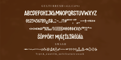 Gulti Brush Font Poster 7