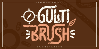 Gulti Brush Font Poster 1