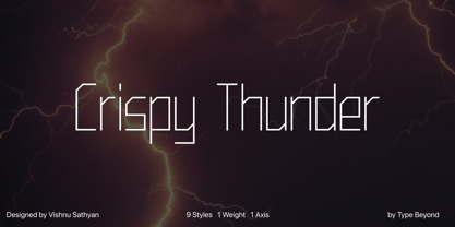 Crispy Thunder Font Poster 1