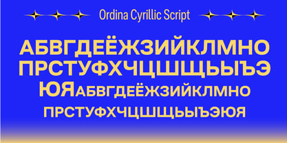 Ordina Font Poster 12
