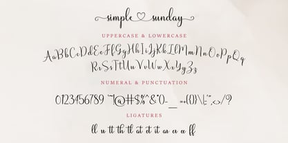 Simple Sunday Font Poster 10