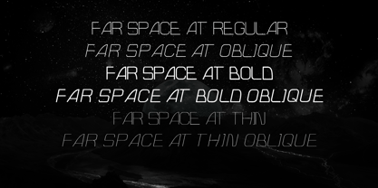 Far Space AT Font Poster 2