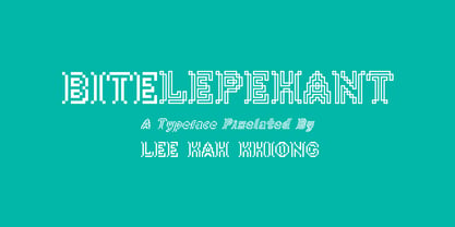 Bitelephant Font Poster 1