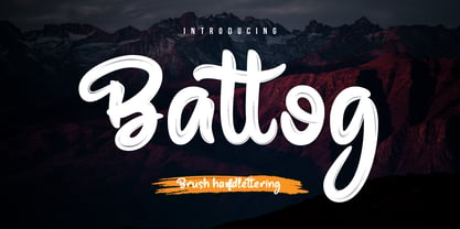 Battog Font Poster 1