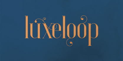 Luxe Loop Font Poster 1