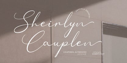 Sheirlyn Cauplen Font Poster 1