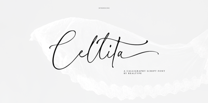Cellita Script Font Poster 1