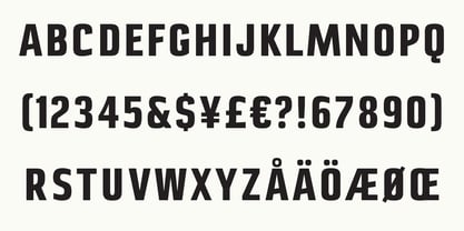 Grotesca Negra Font Poster 5