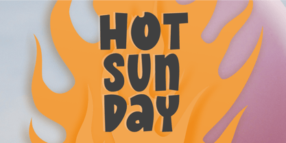 Hot Sunday Font Poster 1