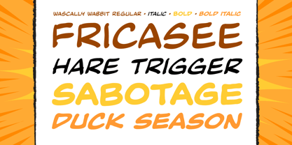 Wascally Wabbit Font Poster 1