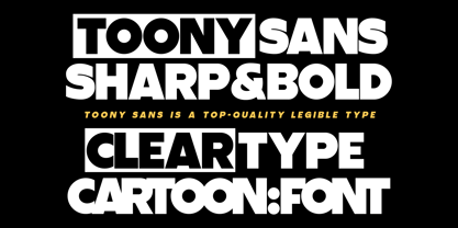 Toony Sans Font Poster 3