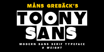 Toony Sans Police Poster 1