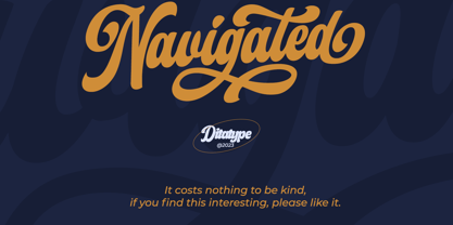 Navigated Font Poster 11