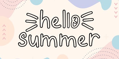Summer Letter Font Poster 2