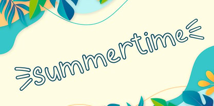 Summer Letter Font Poster 3