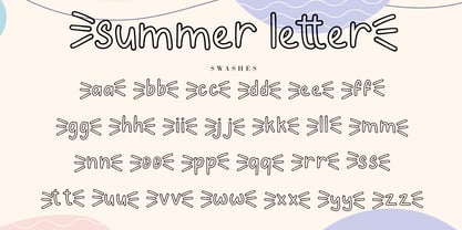 Summer Letter Fuente Póster 8