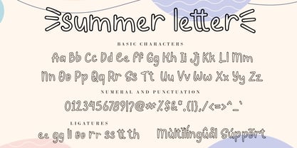 Summer Letter Fuente Póster 7