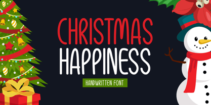 Christmas Happiness Font Poster 1