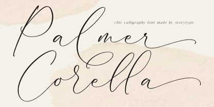 Palmer Corella Font Poster 1