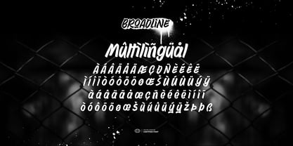 Broadline Font Poster 7