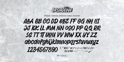 Broadline Font Poster 6