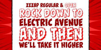 Zzzap Font Poster 3