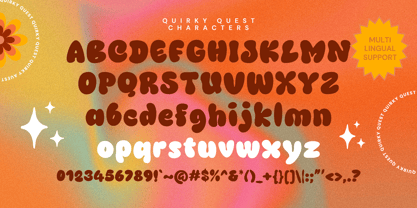 Quirky Quest Fuente Póster 7