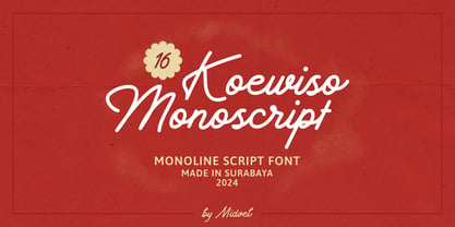 Koewiso Monoscript Font Poster 1