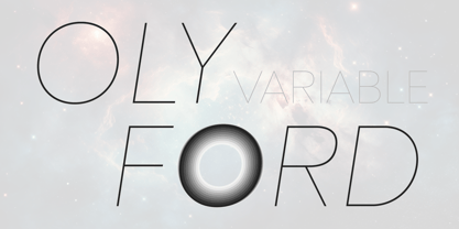 Olyford Variable Font Poster 2