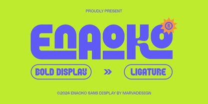 Enaoko Font Poster 1