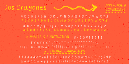 Dos Crayones Font Poster 4