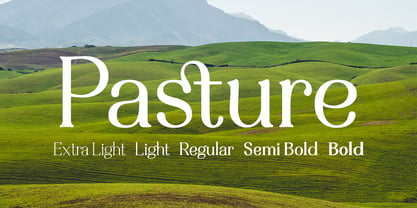 Pasture Font Poster 1