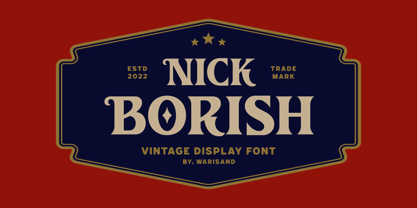 Nick Borish Font Poster 1
