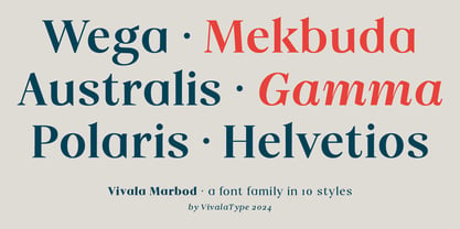 Vivala Marbod Font Poster 7