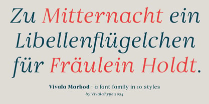 Vivala Marbod Font Poster 3