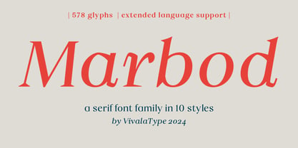 Vivala Marbod Font Poster 1