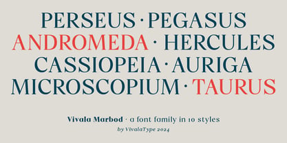 Vivala Marbod Font Poster 5