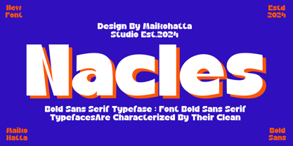 Nacles Font Poster 5