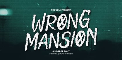 Wrong Mansion Font Poster 1