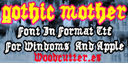 Gothic Mother Font Poster 5