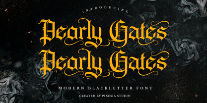 Pearly Gates Font Poster 1