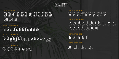 Pearly Gates Font Poster 12