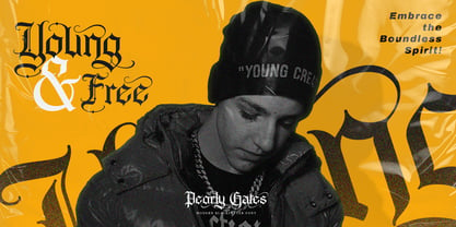 Pearly Gates Font Poster 3