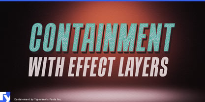 Containment Font Poster 1