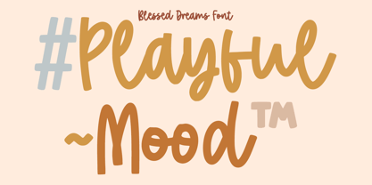 Blessed Dreams Font Poster 7