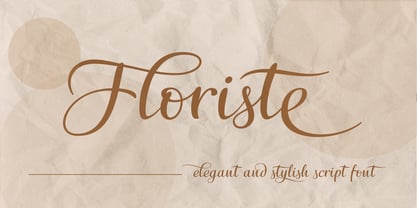 Floriste Font Poster 1