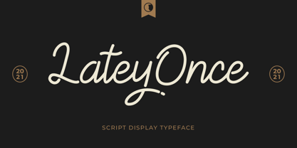 Latey Once Font Poster 1