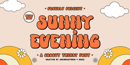 Sunny Evening Font Poster 1